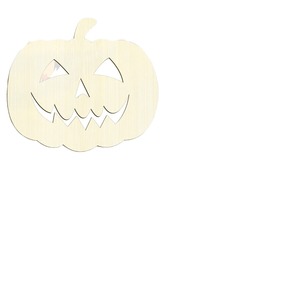 Vente directe d'usine d'ornements en copeaux de bois en forme de citrouille 3D pour Halloween, décorations en bois de citrouille pour Halloween en gros. - Product Image 3