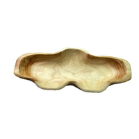 Bol sculpté en racine de bois naturel de forme irrégulière unique, fait main, plateau de rangement pour fruits, décoration pour la maison et les restaurants