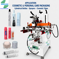 Impresora de Serigrafía Semiautomática de Sobremesa para Plásticos, Papel, Tazas de Café, Tazones, Botellas de Cosméticos, Frascos, Tapas de Lápices de Cejas