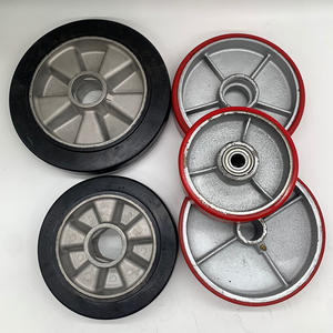 סיטונאי מחיר תעשייתי פוליאוריטן הידראולי מלגזה גלגלית פוליאוריתן pu גלגלי רולר - Product Image 4