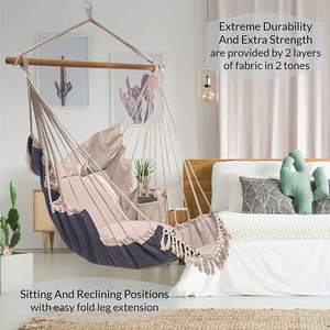 WOQI Chaise hamac suspendue personnalisée Livraison rapide Chaise hamac en coton - Product Image 2