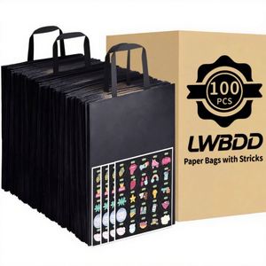 Bolsa de Papel Kraft Compacta Ecológica de Alta Demanda, con Asas Retorcidas, Desechable, con Logotipo Personalizado, Mini Bolsa para Alimentos, Viajes, Ropa, con Grabado Original - Product Image 1