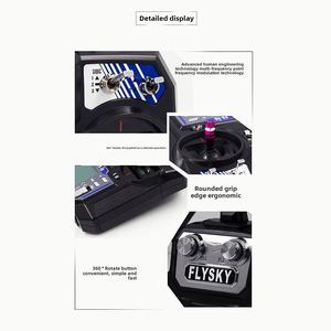 Flysky FS-i6 6-Channel 2.4G <b>RC</b> Remote Controller IA6B Receiver Plastic Two-Way Transmission for <b>Drone</b> Helicopter Fixed-Wing - Product Image 4