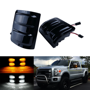 Indicateur latéral de lumière de rétroviseur d'aile pour Ford F250 F350 F450 F550 <span class=keywords><strong>Super</strong></span> Duty 2008-up lampe de rétroviseur clignotants - Product Image 3