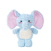 Jouet pour chien transfrontalier en peluche, motif éléphant à grandes oreilles, durable, à mâcher, anti-ennui, pour le nettoyage des dents, avec couineur, pour animaux de compagnie Teddy Corgi
