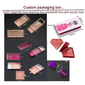 Fascia trasparente per ciglia finte in visone a mezza striscia con bacio annodato - Product Image 6