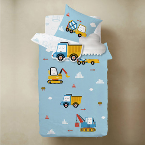 Bộ Đồ Giường Cũi Trẻ Em Thiết Kế, Bộ Đồ Giường Chất Lượng Cao 4 Món Màu Xanh Hải Quân In Hình Tàu Hơi Nước Cho Bé Trai - Product Image 5