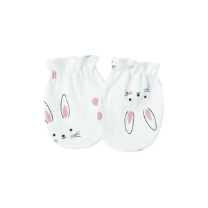 Guantes pequeños elásticos antiarañazos para bebés recién nacidos, para las cuatro estaciones, para mantener el calor, de algodón y licra, de color sólido, de 0 a 1 año - Product Image 6