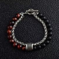 Bracelet rond en acier titane et diamant de personnalité européenne et américaine, bracelet en acier inoxydable or argent