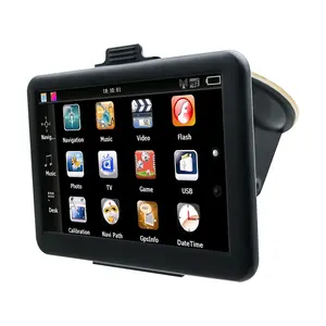 ריבוי שפות 7-אינץ נייד משאית רכב Gps Navigator Win Ce 6.0 800*480 Ram 128/256mb מובנה 4/8gb פלאש Gps ניווט