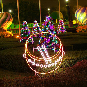 Điều khiển từ xa 16 Màu ống ánh sáng chuỗi <span class=keywords><strong>LED</strong></span> thay đổi màu sắc PVC không thấm nước giáng sinh trang trí ngoài trời cắm trại đèn - Product Image 3