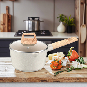 Pentola per il latte con manico lungo fondo a induzione pentola per cucinare casa stufa a Gas pentola per il latte da campeggio con coperchio - Product Image 6
