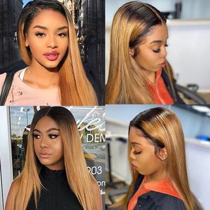 Perruque en cheveux humains Msbeauty Raw Peruvian Virgin Straight Lace Frontal Closure, perruque en dentelle complète transparente bon marché pour femmes noires - Product Image 3