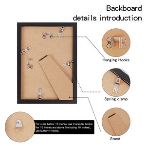 Marcos de Fotos de Madera MDF al por Mayor a Precio de Fábrica, 10 Colores, Tamaños Personalizados de 4x6, 5x7, 6x8, 8x10, 11x14, 16x20 Pulgadas, A3, A4, A5 - Product Image 6