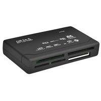Lector de tarjetas todo en uno, lector de tarjetas TF, MS, M2, XD, CF, S, D, Carder, USB 2,0, 480Mbps, minilector de tarjetas de memoria con fecha Lin