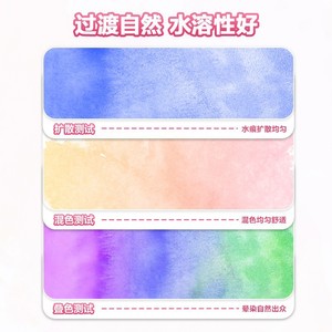 Pinturas de acuarela sólidas Deli, juego de 36 colores para estudiantes y niños, suministros de arte lavables - Product Image 3