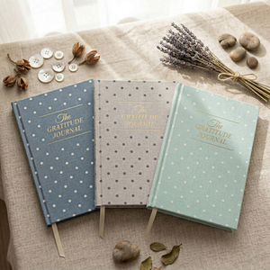 Diario <span class=keywords><strong>de</strong></span> Gratitud LABON sin Fecha con Diseño <span class=keywords><strong>de</strong></span> Puntos para Mujeres, 208 Páginas, A5, Tapa Dura <span class=keywords><strong>de</strong></span> Tela, Cuaderno Guiado para <span class=keywords><strong>el</strong></span> Cuidado Personal y <span class=keywords><strong>la</strong></span> Mindfulness - Product Image 5