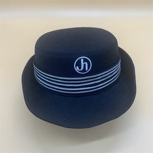 Casquettes en <span class=keywords><strong>laine</strong></span> et polyester brodés de haute qualité femmes casquette uniforme de sécurité officier chapeau melon - Product Image 1