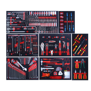 Juego de Herramientas Profesional para Mecánicos, 245 Piezas, Estuche Rígido Rojo, Almacenamiento para Banco de Trabajo, Asa Ergonómica, Cajones Móviles, OEM/ODM TCS-0 - Product Image 2