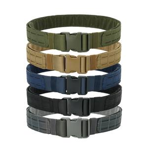 Molle Kampfgürtel mit Innengürtel 2 Zoll, strapazierfähig, lasergeschnitten, taktischer Kampfgürtel mit Schnellverschluss für Herren, Outdoor-Training - Product Image 6