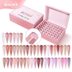 48 colori Shimmer Gel <span class=keywords><strong>di</strong></span> Biab per unghie salone <span class=keywords><strong>di</strong></span> estensione per unghie liquide Private Custom Biab Builder Gel smalto per unghie <span class=keywords><strong>Kit</strong></span> - Product Image 2