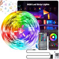 Guirlandes lumineuses intelligentes TSINYE RGB à changement de couleur pour l'extérieur, avec télécommande et contrôle par application, tubes LED flexibles pour chambre à coucher