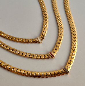 Nuova Collana Trendy 2025 in Acciaio Inossidabile Placcato Oro 18K Antiossidante con <span class=keywords><strong>Cuore</strong></span> Portafortuna e Catena Intrecciata da 8mm - Product Image 6