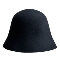 Chapeau Bob en Feutre de Laine pour Femme – Hiver, Style Rétro Britannique, Amincissant, Chaud, Élégant, Couleur Unie, Chapeau de Pêcheur