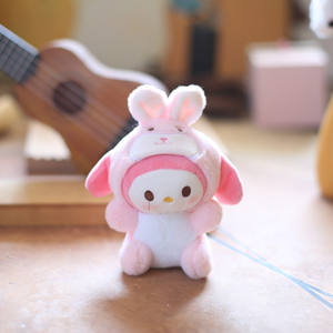 可爱超柔软pp棉填充刺绣毛绒玩具钥匙扣可爱小吊坠包公主减压魅力 - Product Image 4