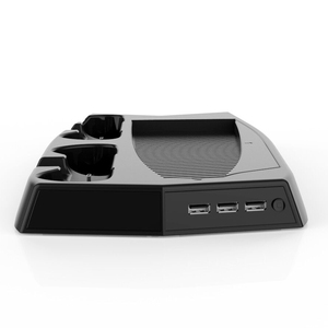 2-in-1 <strong>Cooling</strong> Fan Vertical <strong>Stand</strong> for PlayStation 5 (<strong>PS5</strong>) 3 USB HUB Charger Ports Dual Controller Charger Plastic Game - Product Image 3