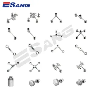 ESANG Heavy Duty Type Four Arms Glass Spider Hardware Fittings Stainless Steel 304 Glass Spider Curtain Wall Spider Accessories