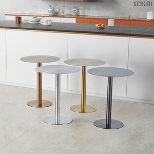 Modern Design Stainless Steel Round <b>Dining</b> <b>Table</b> with Easy Clean Feature for HotelRestaurant Available in multiple scenarios - Product Image 3
