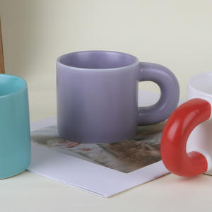 Creative Ceramic Mug With Logo Printing Large Handle Modern Design For Business Gifts <b>Souvenirs</b> - Product Image 4