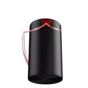 Thickened Black Drawstring Garbage Bags Xl Size For Kitchen And Office Use 50 Pieces Per Carton - Product Image 1