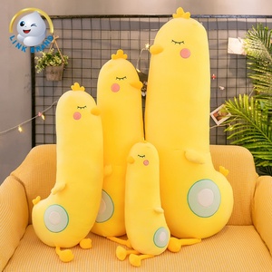 Factory Wholesale <b>Pillow</b> Stuffed <b>Cute</b> Calm Sleep Animals Yellow Chicken Plush Toys - Product Image 5