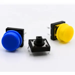 PCB panel mount cover 12x12mm high-quality micro / push / button / electrical / power / momentary / tact / Tactile switch