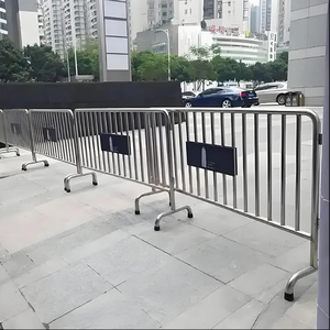 Verkoop Anti-roest Metalen Verkeersbarrière Gelaste Gegalvaniseerde Tijdelijke Omheining Verwijderbare Menigtebeheersing Tijdelijke Omheining - Product Image 1