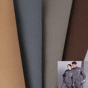 Celana kargo pakaian kerja kualitas tinggi kain kanvas tenun katun bebek berat kain kanvas 100% katun abu-abu kain kanvas