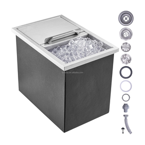 Thép không gỉ được xây dựng trong <span class=keywords><strong>Ice</strong></span> <span class=keywords><strong>bin</strong></span> Cooler với nắp trượt Drop-in <span class=keywords><strong>Ice</strong></span> ngực với van cống cho nhà bếp ngoài trời Bar Countertop - Product Image 3