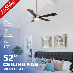 1stshine Ventilador de techo 52 pulgadas 5 aspas Remoto DC Ventilador de rotación de 360 grados Ventilador de techo - Product Image 1
