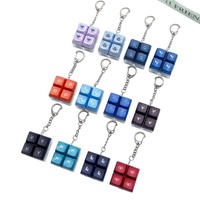 Jouet anti-stress pour clavier, pendentif porte-clés Macaron avec signe du zodiaque, jouet anti-stress astrologique, kit DIY, jouet pour clavier signe des Étoiles Vierge