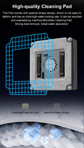 WD8 Robot nettoyeur de vitres avec jet d'eau atomisée <span class=keywords><strong>double</strong></span> <span class=keywords><strong>face</strong></span> à ultrasons Nettoyage rapide <span class=keywords><strong>Lave</strong></span>-<span class=keywords><strong>vitre</strong></span> à forte aspiration Prix OEM - Product Image 5
