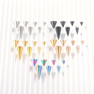 Accessoires de bijoux en acier inoxydable électroplaqué multi-tailles pour DIY : clous d'oreille, clous de lèvre, clous de sourcil, clous de <span class=keywords><strong>nombril</strong></span> style punk - Product Image 3