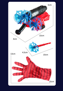Longxi Spider Launcher Cosplay Trò Chơi Bắn Súng Trẻ Em Vai Trò Chơi Chàng Trai Hút Cup Bóng Mềm Súng Anh Hùng Người Đàn Ông Cho Bé Màu Đỏ - Product Image 3