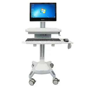 MT MEDICAL Hospital Instrument Cart Medical Computer Trolley Cart With Wheels Mobile Laptop Trolley