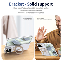 Coque magnétique à chargement sans fil pour Google Pixel 11 Pro Fold Pixel 10 Pro Fold, PC transparent avec protection d'écran en verre