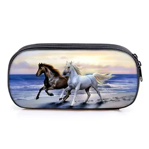 Hot Horse pola penjualan 3D kartun berlapis kain kotak pensil kualitas tas pena hadiah terbaik untuk anak laki-laki/perempuan perlengkapan sekolah - Product Image 1