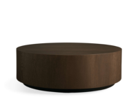 Table basse moderne pour salon, meubles en bois de chêne fabriqués à la main, table basse ronde de luxe