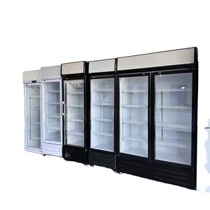 Ventilador comercial de refrigeración Vertical <span class=keywords><strong>cerveza</strong></span> vino pantalla nevera Soda bebida enfriador para Bar supermercado con luz Led - Product Image 2