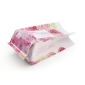 Emballage de sécurité écologique imprimé en gravure personnalisée, lingettes humides pour bébé, serviettes hygiéniques, tampons, sac à soufflet latéral avec fermeture arrière - Product Image 3